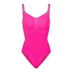 SKIMS nwot Hot Pink Sculpting Bodysuit
